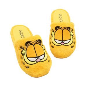 Garfield Unisex Adult Embroidered Slippers / Yellow